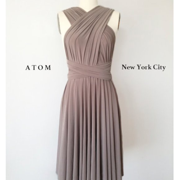Infinity Dress Short, Convertible Formal Multiway Wrap Dress - Picture 1 of 1
